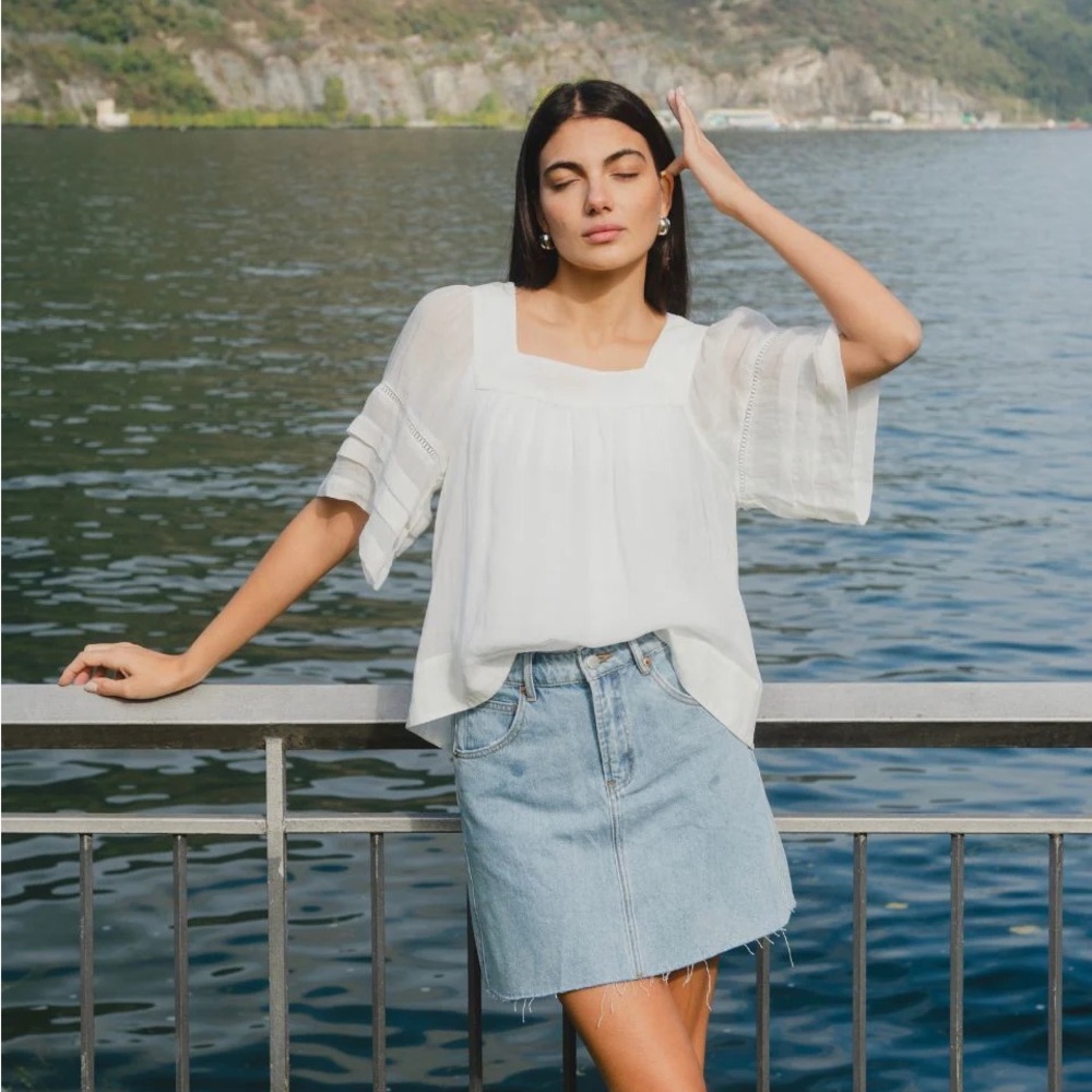 Rollas Denim Mini Skirt